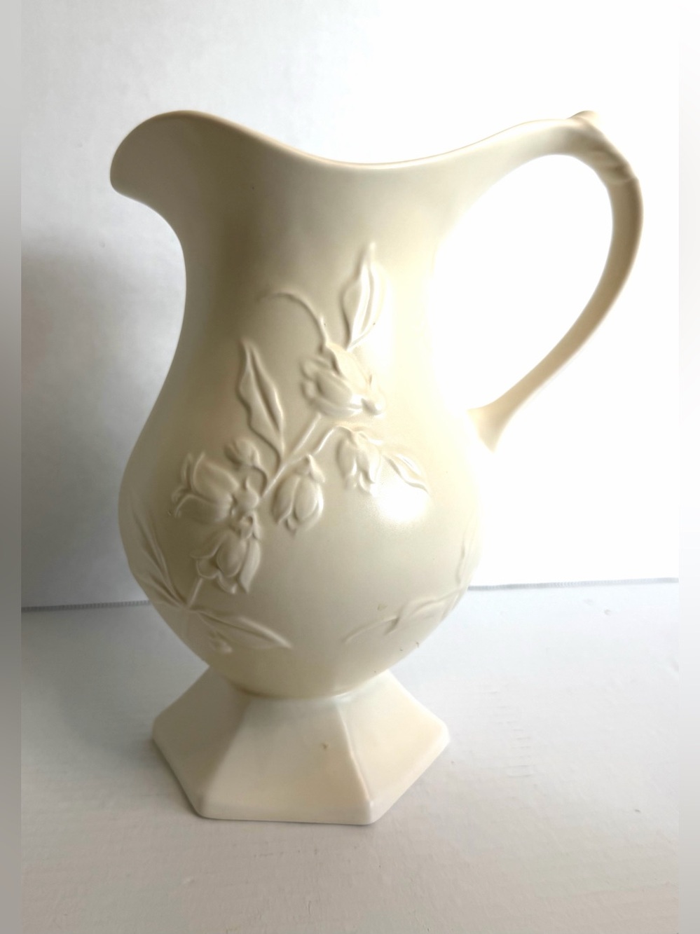 Hallmark Signature Buttercream Floral Relief Pitcher